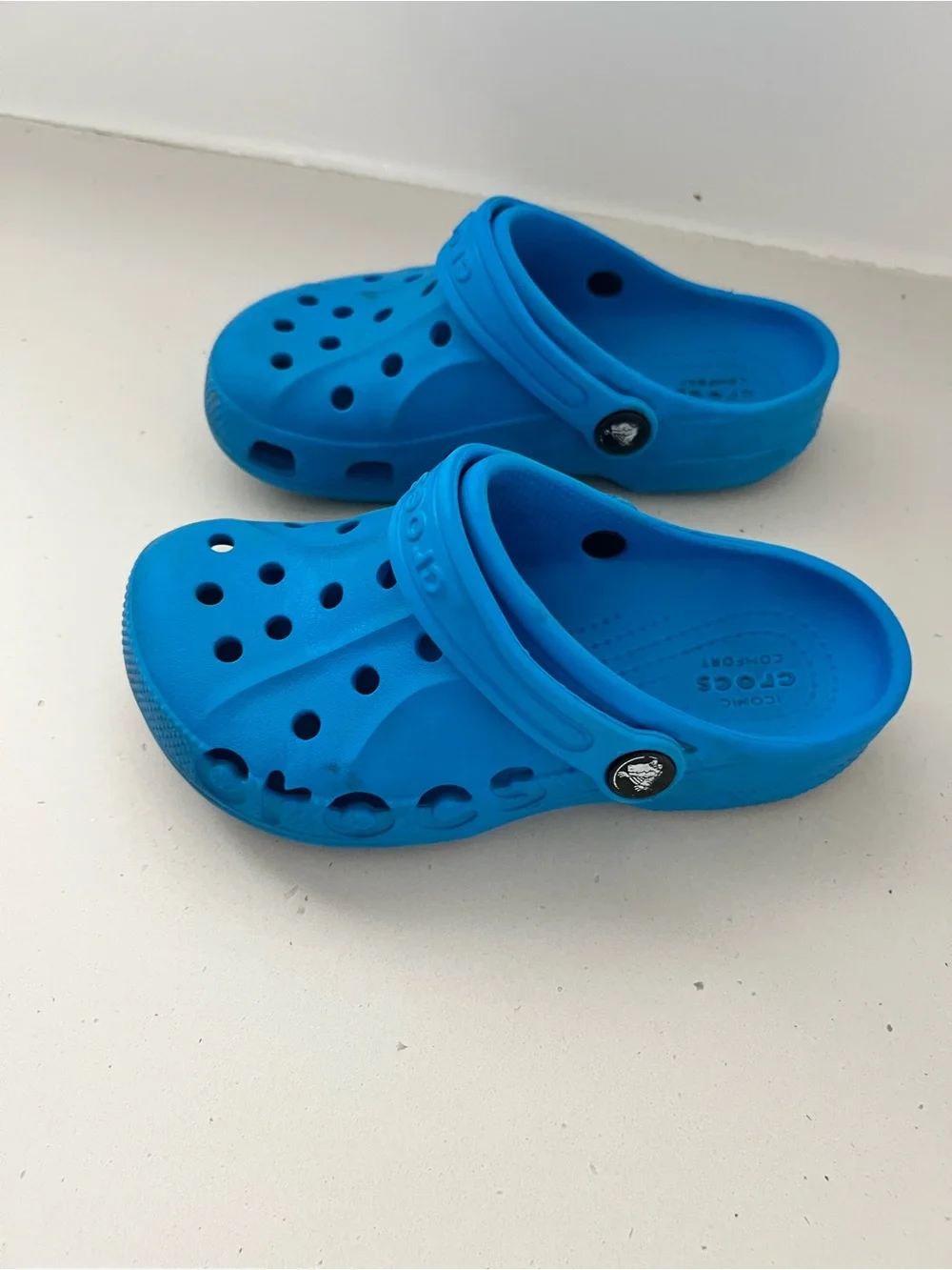 Crocs Classic Clogs Kids C13 Blue Slip On Shoes
